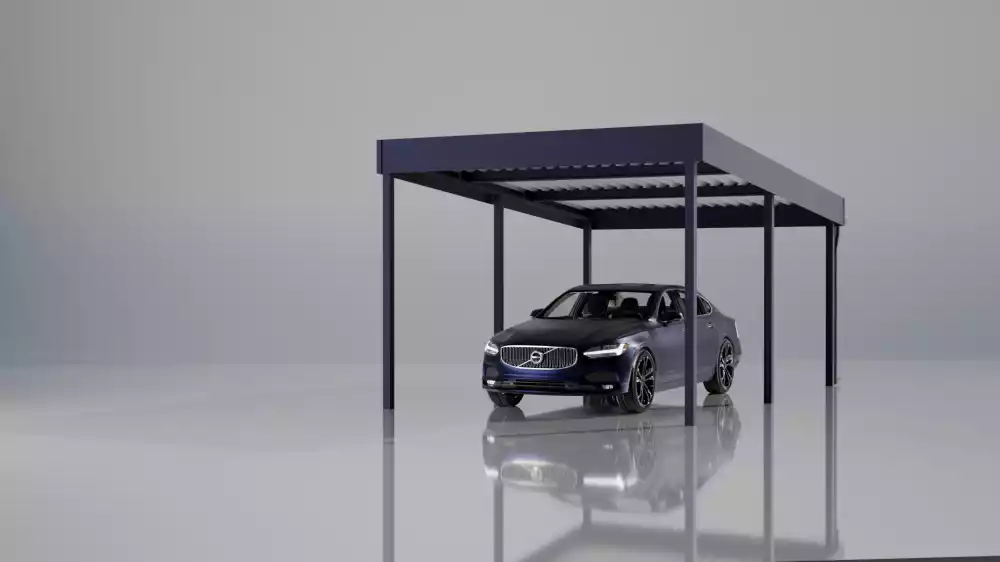 Praca przy wiatach garażowych