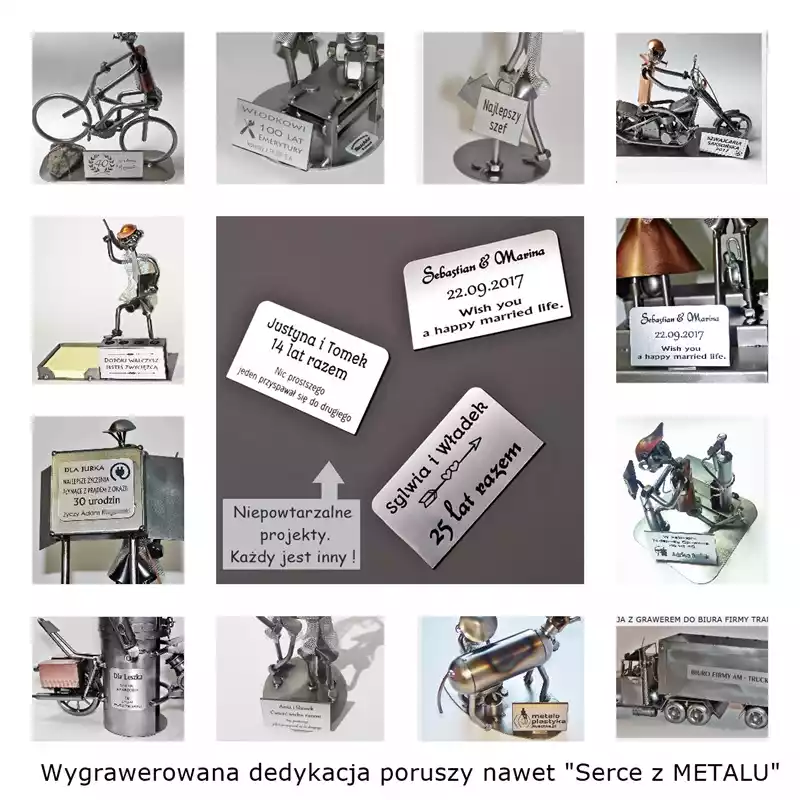 Metalowa Figurka jako śmieszny presonalizowany prezent dla pracownika